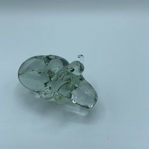 Vintage Glass/Pewter Ngwenya Water Buffalo